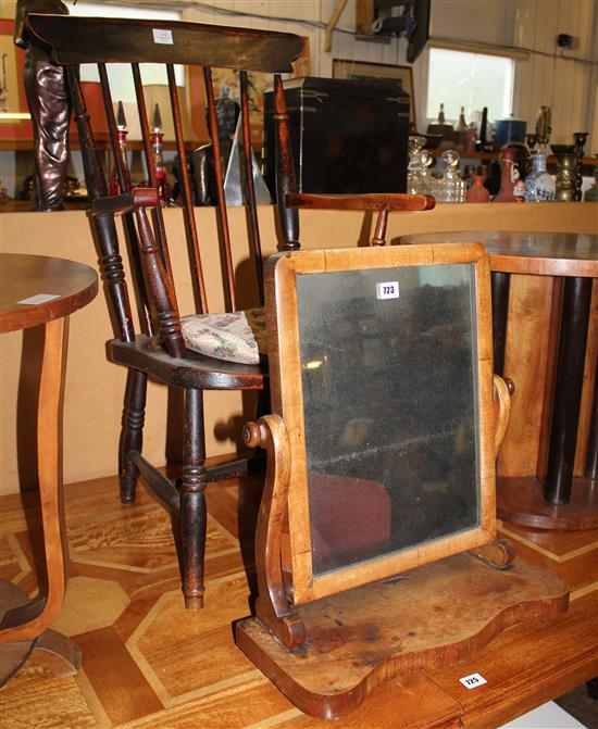Victorian beech and elm Windsor chair